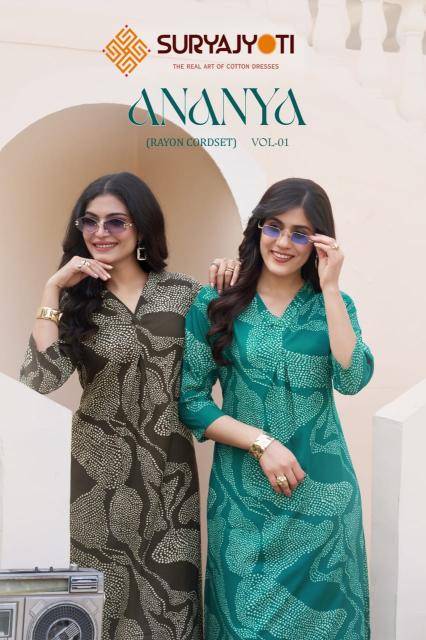 Suryajyoti ananya vol-1 Kurti manufacturers in Surat 